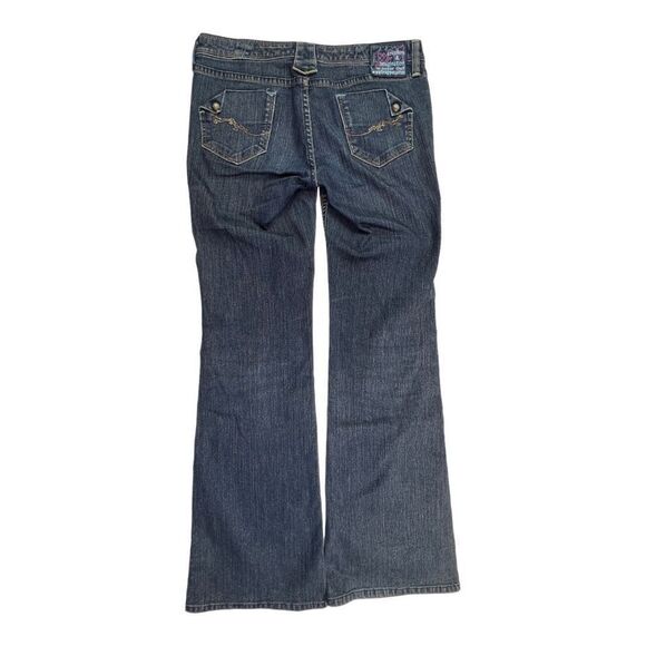 Brappers Women's Low Rise Stretch Bootcut Jean Blue Denim Light Wash VTG XL - Picture 5 of 8